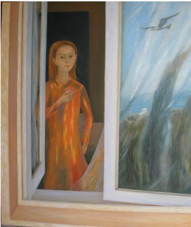 Картина под названием "Свободная птица" - Зайцева Ирина Евгеньевна, Подлинное произведение искусства