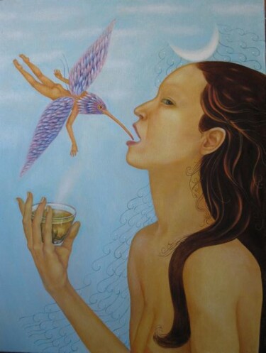 Картина под названием "Упоение ангела" - Зайцева Ирина Евгеньевна, Подлинное произведение искусства, Другой