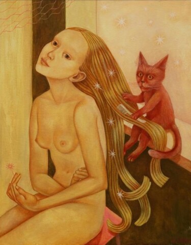 Картина под названием "Моя ненаглядная" - Зайцева Ирина Евгеньевна, Подлинное произведение искусства