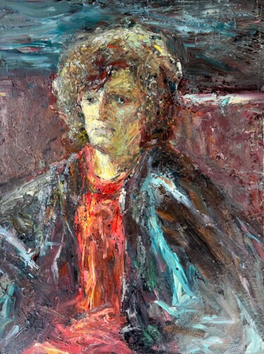 Malerei mit dem Titel "Portrait of the Art…" von Zakhar Shevchuk, Original-Kunstwerk, Öl