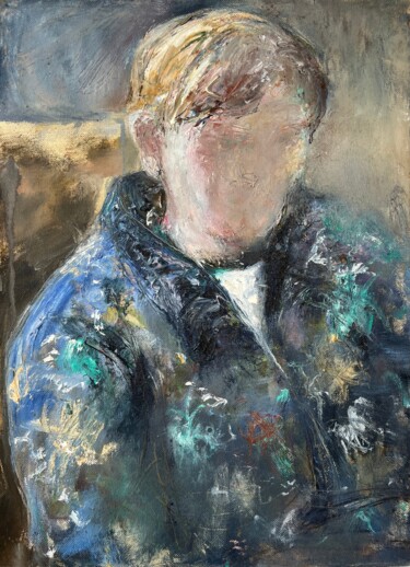 Картина под названием "Artist" - Zakhar Shevchuk, Подлинное произведение искусства, Масло Установлен на Деревянная рама для…