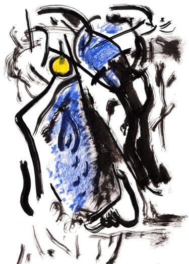 Desenho intitulada "Ink Album (Abstract…" por Zakhar Shevchuk, Obras de arte originais, Tinta