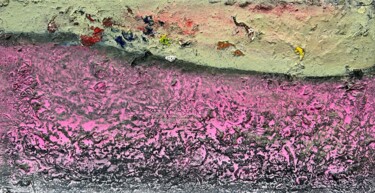 Malerei mit dem Titel "Lavender Field" von Zakhar Shevchuk, Original-Kunstwerk, Öl Auf Keilrahmen aus Holz montiert