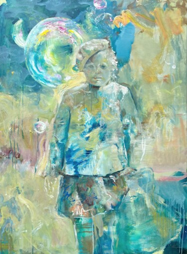 Картина под названием "Childhood Dreams" - Zakhar Shevchuk, Подлинное произведение искусства, Масло