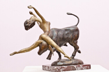 Sculpture intitulée ".EVROPA" par Zakir, Œuvre d'art originale, Bronze