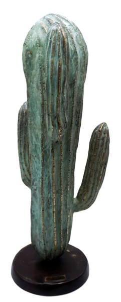 Sculpture intitulée "Cactus bronze" par Zako, Œuvre d'art originale, Bronze