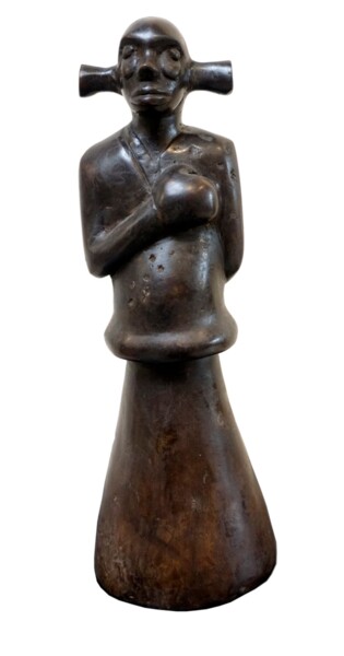 Skulptur mit dem Titel "Coup de coeur" von Zako, Original-Kunstwerk, Bronze