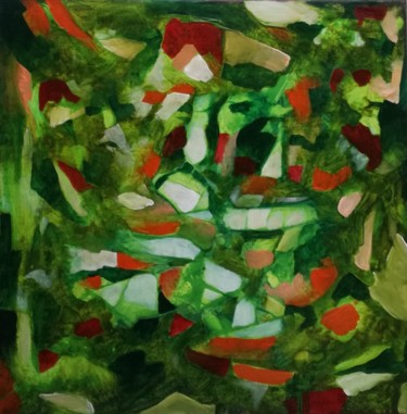 Malerei mit dem Titel "MASQUERADE" von Jimmy Zalkauskas, Original-Kunstwerk, Acryl