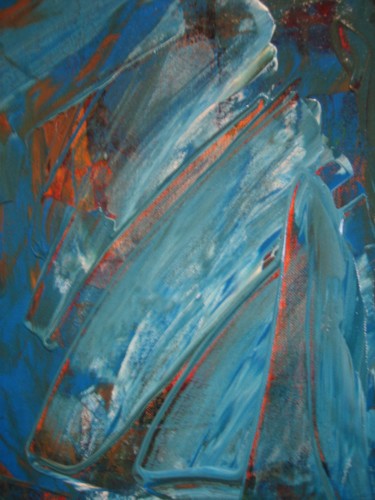 Painting titled "La vague meurtrière" by Antonio Zamariola, Original Artwork, Acrylic