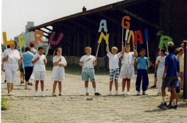 Installation titled "Départ : le dépôt d…" by Zampo, Original Artwork