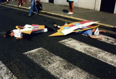 Installation intitulée "Autre scène" par Zampo, Œuvre d'art originale