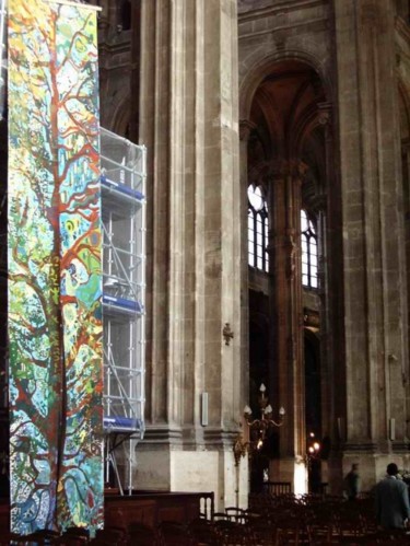 Peinture intitulée "PARIS Eglise St Sév…" par Zampo, Œuvre d'art originale