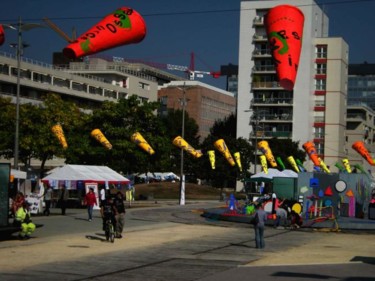 Installation titled "Le quartier est tra…" by Zampo, Original Artwork