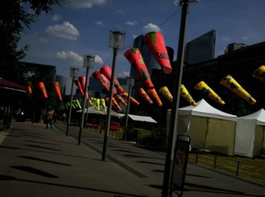 Installation intitulée "Assises de la Ville…" par Zampo, Œuvre d'art originale