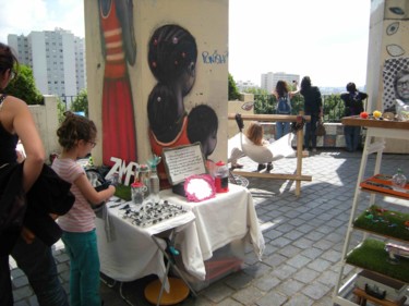 Sculpture intitulée "Marché des Créateur…" par Zampo, Œuvre d'art originale, Autre