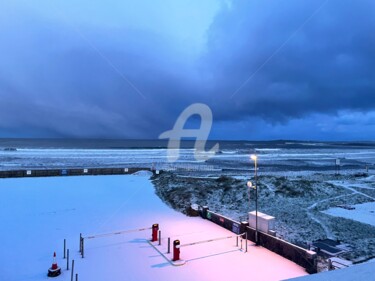 Photography titled "Snow on the Beach s…" by Zana Sucic ⚄, Original Artwork, Digital Photography