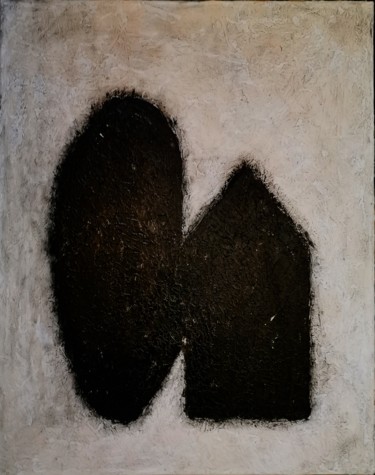Peinture intitulée "Silhouettes 1." par Zanda, Œuvre d'art originale, Encre