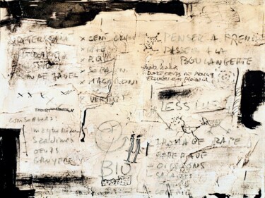 On va faire les courses ! Peinture intitulée "On va faire les cou…" par Zanda, Œuvre d'art originale, Encre