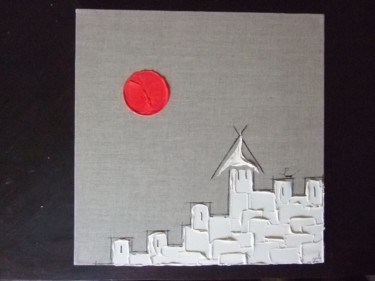 Peinture intitulée "Carcassonne 4" par Zanda, Œuvre d'art originale, Huile