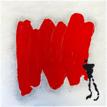 Peinture intitulée "rouge.jpg" par Zanda, Œuvre d'art originale, Huile