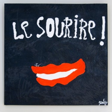 Painting titled "Le_sourire_1.00.jpg" by Zanda, Original Artwork, Oil