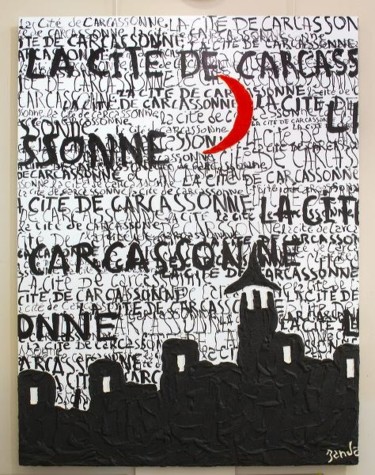 Картина под названием "Carcassonne_Tipo.jpg" - Zanda, Подлинное произведение искусства, Масло