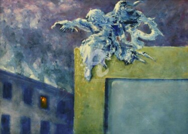 Pintura intitulada "O anjo" por Zandre, Obras de arte originais