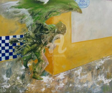 Pintura intitulada "Rua dos Anjos" por Zandre, Obras de arte originais