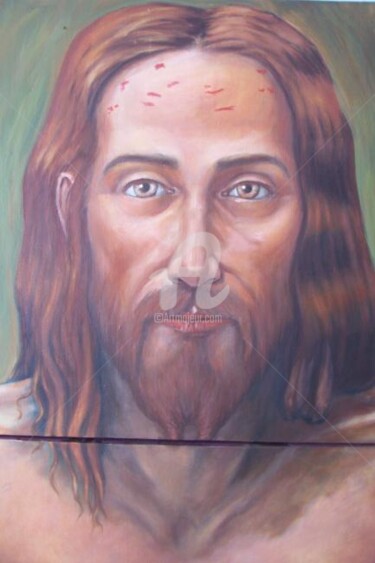 Pintura intitulada "Sudário de Cristo (…" por Zandre, Obras de arte originais, Óleo