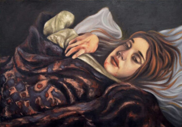Картина под названием "Mira" - Zapta, Подлинное произведение искусства, Масло Установлен на Деревянная рама для носилок