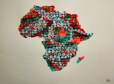 Peinture intitulée "Africa xxI 02" par Ruddy Zara, Œuvre d'art originale, Acrylique