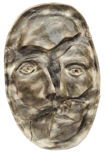 Sculpture titled "Cracked" by Artur Zarczynski, Original Artwork, Ceramics
