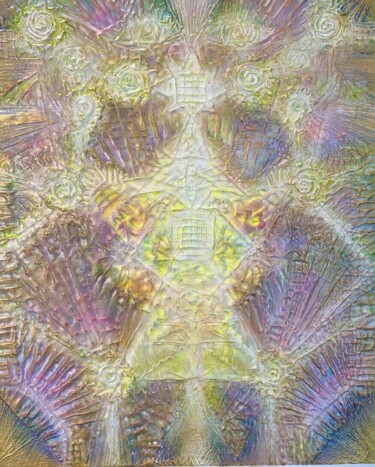 Ζωγραφική με τίτλο ""Holographic univer…" από Зария Рай, Αυθεντικά έργα τέχνης, Ακρυλικό