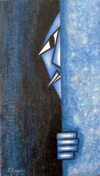 Painting titled "hallucinations" by Abdeslam Zarouala, Original Artwork, Oil