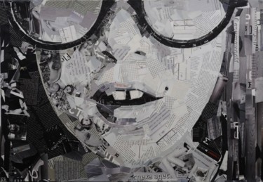 Коллажи под названием "Девочка в очках" - Слава Зайцев, Подлинное произведение искусства