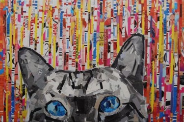 Коллажи под названием "Кот" - Слава Зайцев, Подлинное произведение искусства