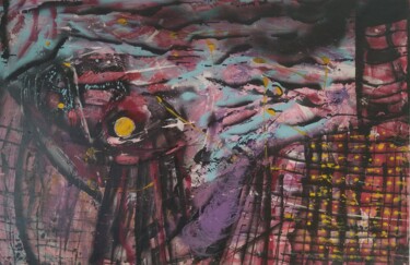 Ζωγραφική με τίτλο "City at night 2" από Zazi Art, Αυθεντικά έργα τέχνης, Λάδι