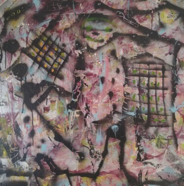 Pittura intitolato "City at night 3" da Zazi Art, Opera d'arte originale, Olio