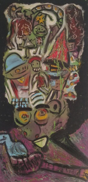 Pintura titulada "In my head`" por Zazi Art, Obra de arte original, Oleo