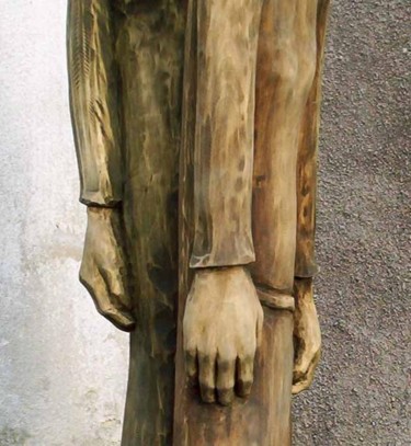 Skulptur mit dem Titel "Rzeźba 'Pożegnanie'…" von Kor_ni_czek, Original-Kunstwerk