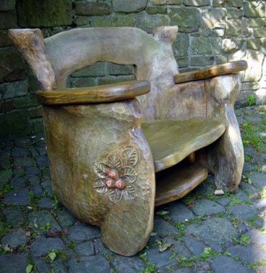 Design intitulée "Fotel zdobiony rzeź…" par Kor_ni_czek, Œuvre d'art originale
