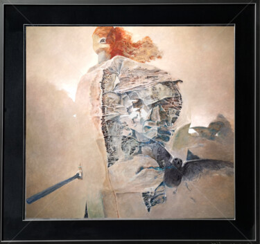 Painting titled "M2 - Zdzislaw Beksi…" by Pods Inspirations -  Beksinski, Original Artwork, Airbrush