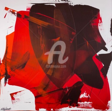 Pintura titulada "Abstraction acrylic…" por Pods Inspirations -  Beksinski, Obra de arte original, Acrílico Montado en Basti…