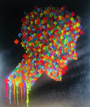 Peinture intitulée "HAPPY HEAD" par Extreme Ways, Œuvre d'art originale, Acrylique