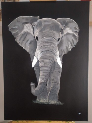 Pittura intitolato "Elephant" da Zeak31, Opera d'arte originale, Acrilico