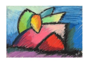 「O ANJO KANDINSKY」というタイトルの絵画 Zé Curyによって, オリジナルのアートワーク