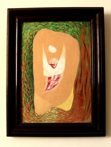 Peinture intitulée "ANJO DA FLORESTA" par Zé Cury, Œuvre d'art originale