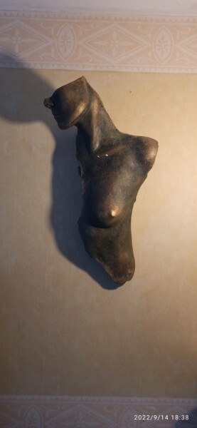 Sculptuur getiteld "demie buste" door Zeddé, Origineel Kunstwerk, Gips