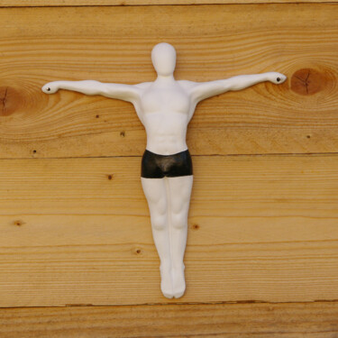 Sculpture intitulée "Gymnaste" par Zef, Œuvre d'art originale, Résine