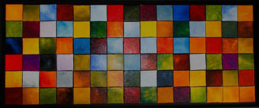 Malerei mit dem Titel "mosaik" von Zeke Nord, Original-Kunstwerk, Acryl
